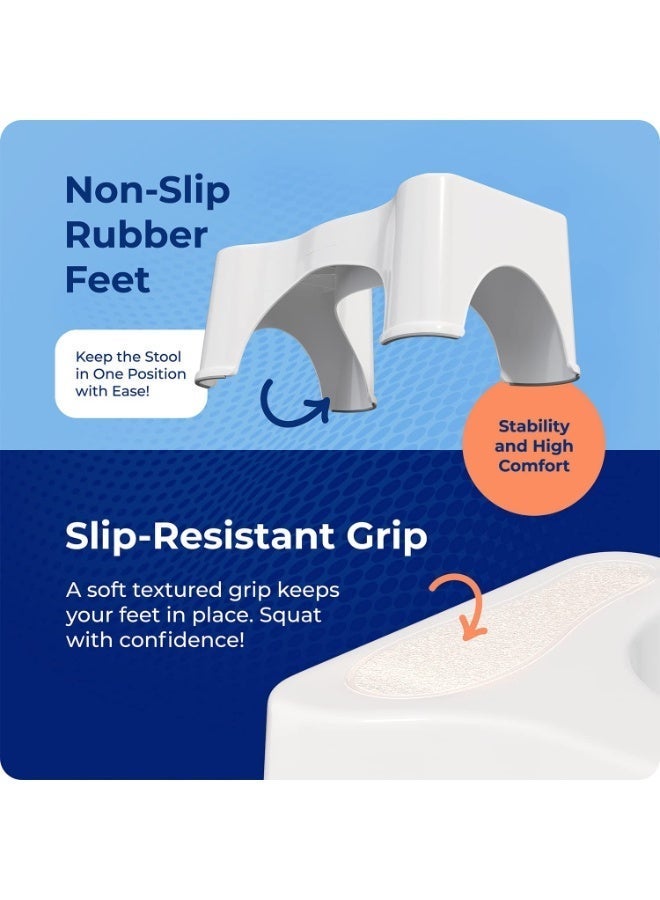 طلال كرسي مرحاض متدرج للكبار والصغار، كرسي حمام متين، كرسي مرحاض مانع للانزلاق لتحسين وضعية الجلوس، مسند قدم مريح لتخفيف الإمساك، كرسي مرحاض للأطفال الصغار لتدريبهم على استخدام المرحاض والمغسلة - Image 2